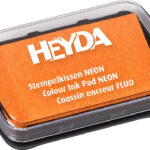 HEYDA stempelkussen 'neon', neonoranje