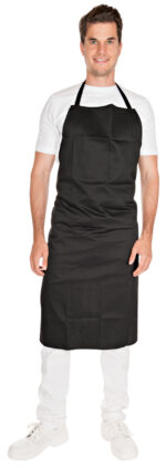 HYGOSTAR keukenschort, van polykatoen, zwart