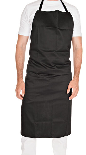 HYGOSTAR keukenschort, van polykatoen, zwart