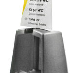 Peggy Perfect WC-garnituur, peervormig, grijs