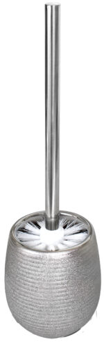 Peggy Perfect WC-garnituur, pot rond, keramiek, zilver