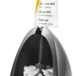 Peggy Perfect WC-garnituur 'Ergonomic', zilver