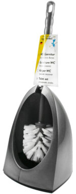 Peggy Perfect WC-garnituur 'Ergonomic', zilver