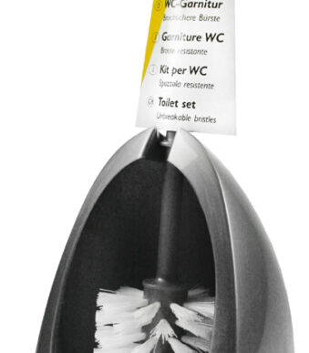 Peggy Perfect WC-garnituur 'Ergonomic', zilver