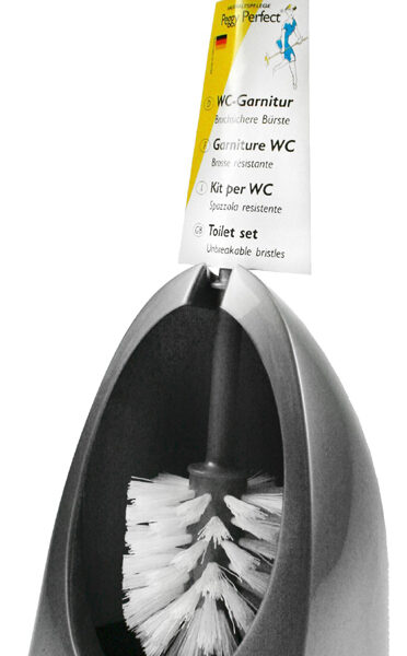 Peggy Perfect WC-garnituur 'Ergonomic', zilver