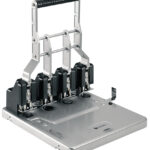 Rexel viergats perforator HD4150, zwart/zilver