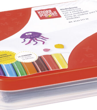 KNORR prandell kinder-kneedklei schooldoos, 14-delig, 340 g