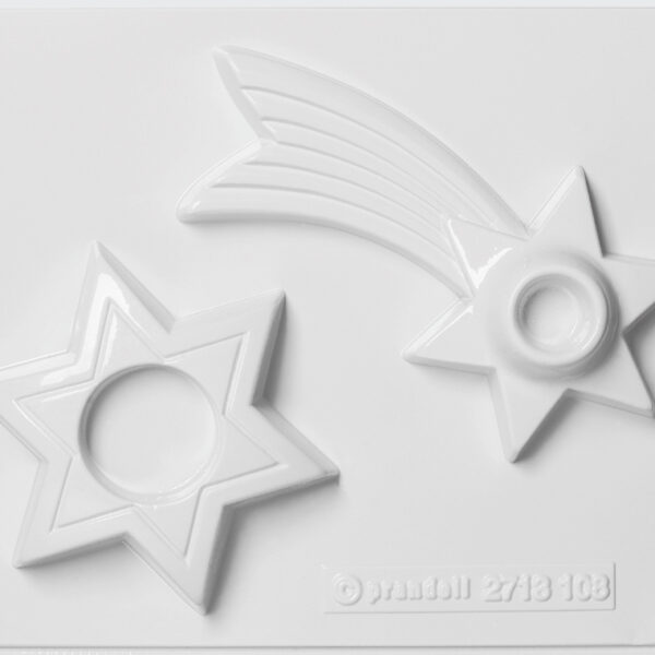 KNORR prandell gietvorm kaarsenhouder, sterren