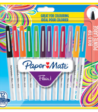 Paper:Mate fineliner Flair BOLD, 12 stuks in blister, 1,0mm