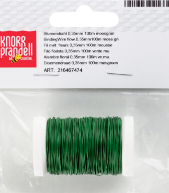 KNORR prandell bloemendraad, lengte: 100 m, mosgroen