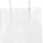 folia papieren tas, kraftpapier, 180 x 80 x 210 mm, wit