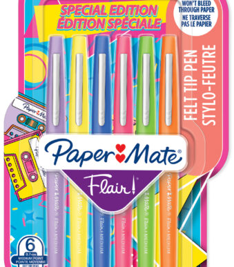Paper:Mate viltstiften Flair RETRO, 6 stuks in etui