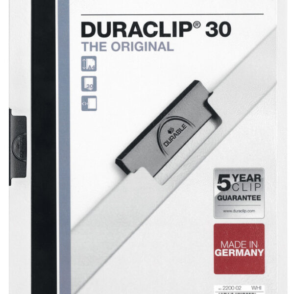 Durable Klemmap 2200 30 vel A4 wit