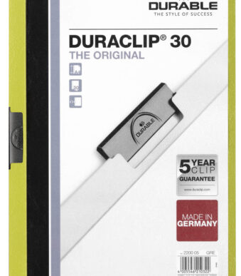 Durable Klemmap 2200 30 vel A4 groen