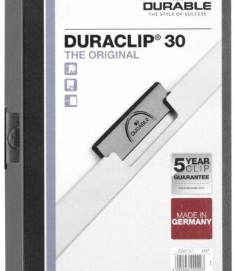 DURABLE klemmap DURACLIP ORIGINAL 30, DIN A4, antraciet