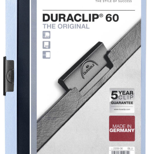 Durable Klemmap 2209 60 vel A4 blauw