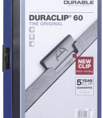 Durable Klemmap 2209 60 vel A4 donkerblauw