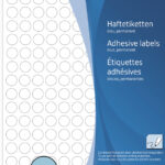 HERMA markeringspunten, rond 8 mm, blauw, permanent, handschrift