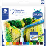 STAEDTLER aquarelkrijt design Journey, 12 stuks in doosje