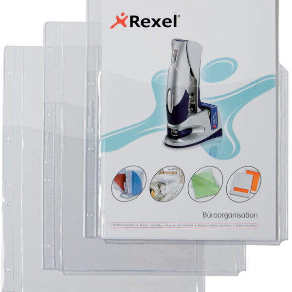 REXEL brochurehoes met vouwtas, A4, PVC, 0,18 mm