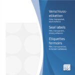 HERMA sluitetiketten/folie-etiketten rond, diameter 32 mm, transparant, rond handschrift