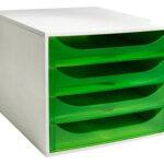 EXACOMPTA schuifladenbox ECOBOX, 4 lades, appelgroen
