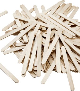 folia houten stokjes, lengte: 114, naturel kleur