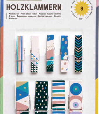 folia houten klemmen met opdruk 'All year I'