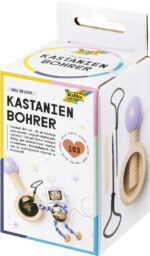 folia kastanjeboorset, van hout, 103-delig