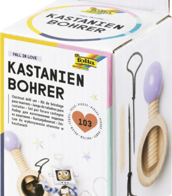 folia kastanjeboorset, van hout, 103-delig