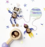 folia kastanjeboorset, van hout, 103-delig