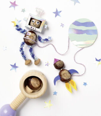 folia kastanjeboorset, van hout, 103-delig