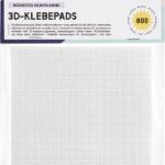 folia 3D-lijmpads, 5 x 5 mm, wit, assorti