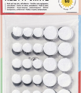 folia lijmpunten ´Mini´, 10 en 15 mm, zwart en wit