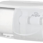 Fripa toiletpapier-dispenser voor 2 rollen, kunststof, wit