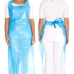 HYGONORM LDPE-eenmalig schort, 33 my, gepreegd, blauw, (L) 1.400 mm