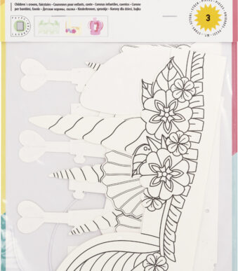 folia set kinderhoedjes 'Sprookjes', van karton, wit