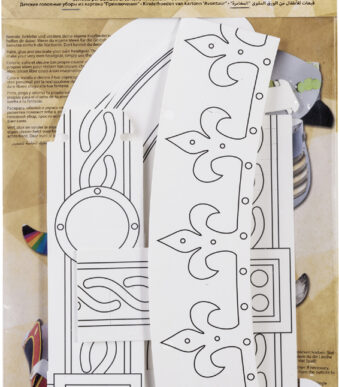 folia set kinderhoedjes 'Avontuur', van karton, wit