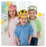 folia kinderkronen, van karton, verschillende modellen assorti