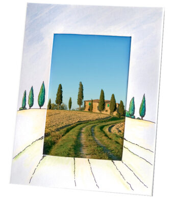 folia fotolijst-set, van karton, 10 x 15 cm, wit