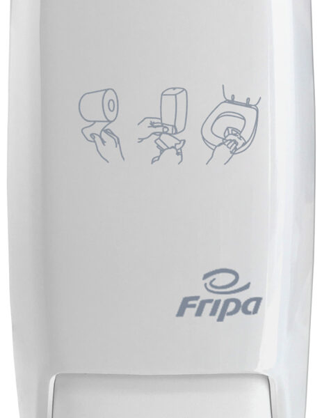 Fripa WC-bril desinfectiemiddel dispenser, kunststof, wit