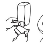 Fripa WC-bril desinfectiemiddel dispenser, kunststof, wit