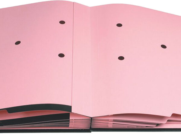 EXACOMPTA handtekenmap/vloeiboek, DIN A4, 12 vakken, bordeaux