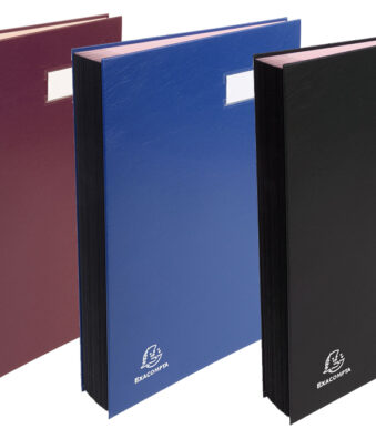 EXACOMPTA handtekenmap/vloeiboek, DIN A4, 24 vakken, bordeaux