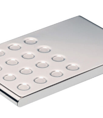 DURABLE visitekaartjes-etui BUSINESS CARD BOX CHROME, zilver