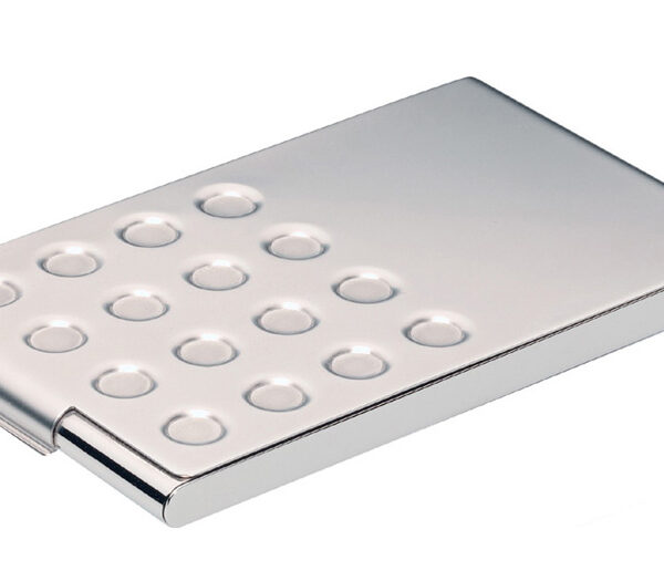 DURABLE visitekaartjes-etui BUSINESS CARD BOX CHROME, zilver