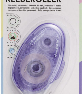 folia navulbare lijmroller, 8 mm x 10 m, permanent