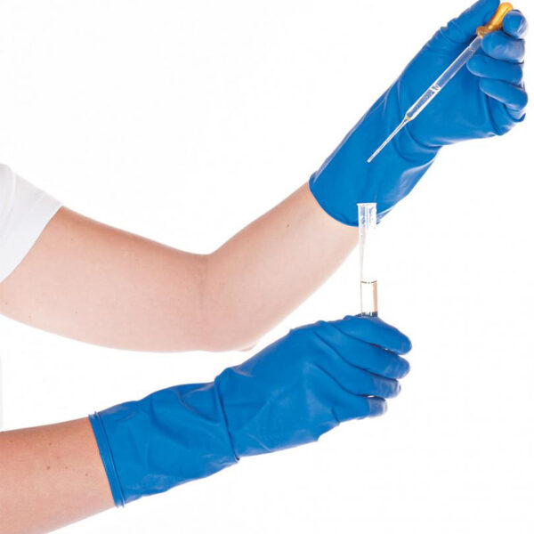 HYGOSTAR handschoen voor chemische bescherming High Risk, blauw, XL