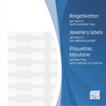 HERMA halteretiketten / ringetiketten, 10 x 49 mm, van karton, permanent, wit, voor handschrift