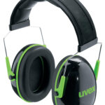 uvex oorkappen K1, zwart / groen